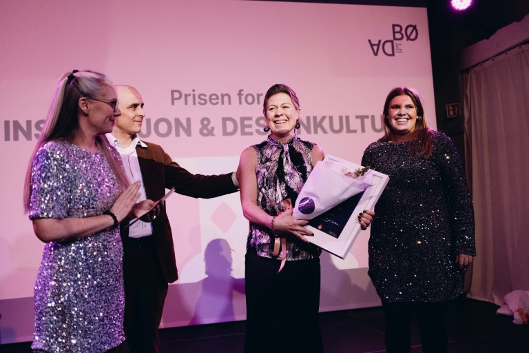 Vinneren av kategorien "årets motivator" mottar prisen på BØDA 