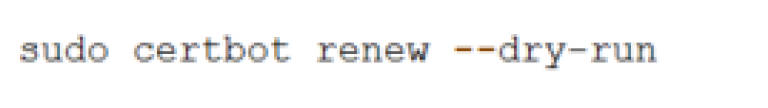 Let's encrypt dry run shell script