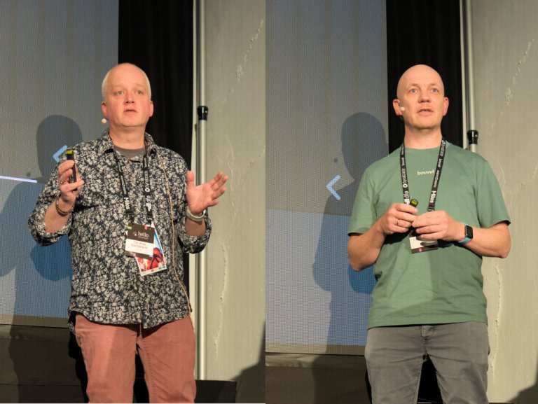 Tor Arve Stangeland og Thorjan Knudsvik som holder foredrag på Hello Stavanger