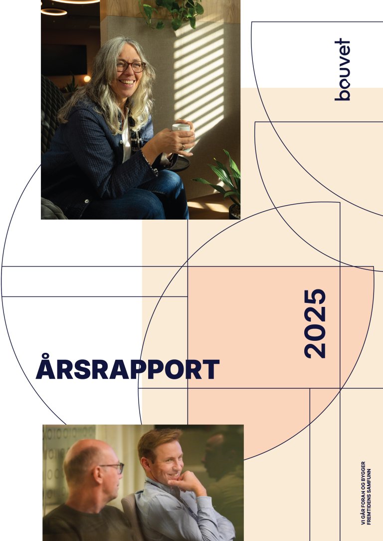 Forsiden til årsrapporten til Bouvet for 2025
