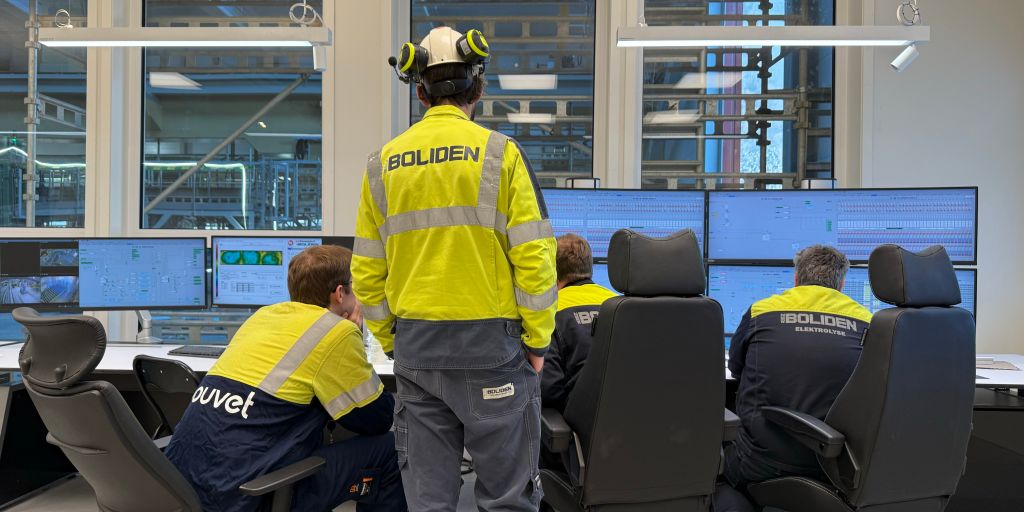 Brukersentrert design av kontrollrom og operatørpanel i den nye elektrolysehallen til Boliden